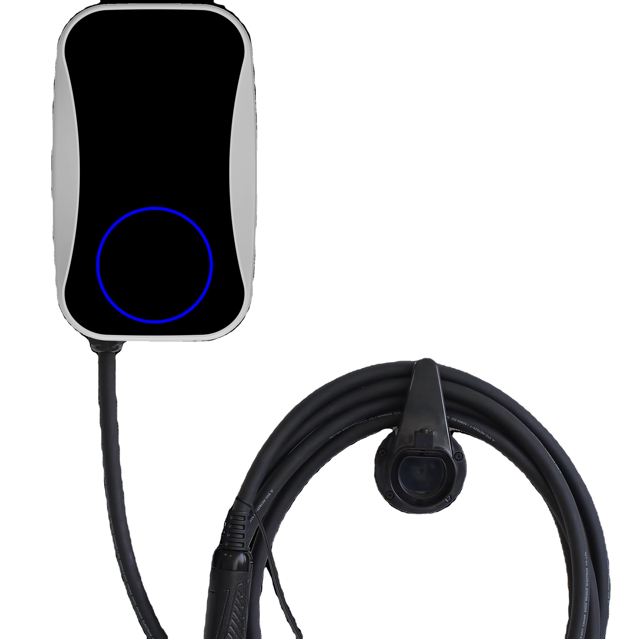 Factory Direct Sales 32A Type2 Wall Box Charger ABS Ev Charging Station for Electric Car
